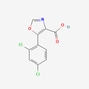 molecular formula C10H5Cl2NO3 B1333874 5-(2,4-Dichlorophenyl)oxazole-4-carboxylic acid CAS No. 255876-52-9
