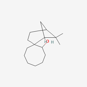 molecular formula C16H28O B13338751 6,6-Dimethylspiro[bicyclo[3.1.1]heptane-2,1'-cyclooctan]-2'-ol 