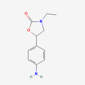 5-(4-Aminophenyl)-3-ethyl-1,3-oxazolidin-2-one