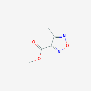 molecular formula C5H6N2O3 B13338775 Methyl 4-methyl-1,2,5-oxadiazole-3-carboxylate CAS No. 32551-31-8