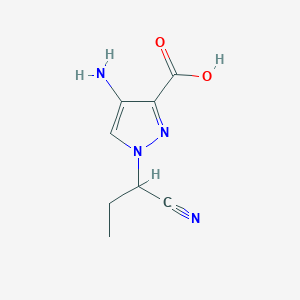 4-Amino-1-(1-cyanopropyl)-1H-pyrazole-3-carboxylic acid