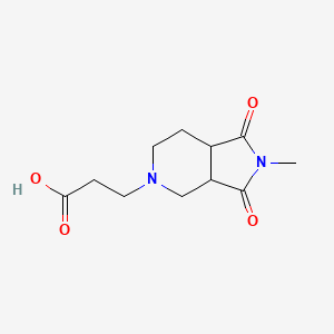 3-(2-methyl-1,3-dioxooctahydro-5H-pyrrolo[3,4-c]pyridin-5-yl)propanoic acid