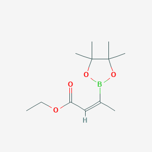 Ethyl (E)-3-(4,4,5,5-tetramethyl-1,3,2-dioxaborolan-2-yl)but-2-enoate