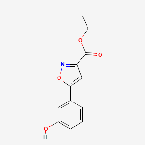 Ethyl 5-(3-hydroxyphenyl)isoxazole-3-carboxylate