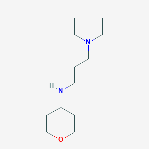 molecular formula C12H26N2O B13338920 Diethyl({3-[(oxan-4-yl)amino]propyl})amine 