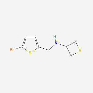 N-((5-Bromothiophen-2-yl)methyl)thietan-3-amine