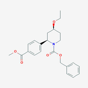 Benzyl (2R,4S)-4-ethoxy-2-(4-(methoxycarbonyl)phenyl)piperidine-1-carboxylate