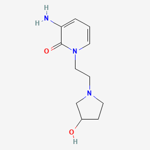 3-Amino-1-(2-(3-hydroxypyrrolidin-1-yl)ethyl)pyridin-2(1H)-one