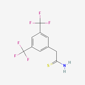 molecular formula C10H7F6NS B1333896 2-[3,5-Bis(trifluoromethyl)phenyl]ethanethioamide CAS No. 691868-49-2
