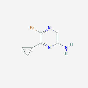 5-Bromo-6-cyclopropylpyrazin-2-amine