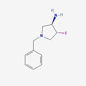 (3R,4R)-1-Benzyl-4-fluoropyrrolidin-3-amine