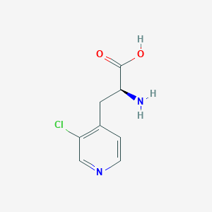 molecular formula C8H9ClN2O2 B13339015 (2S)-2-Amino-3-(3-chloropyridin-4-YL)propanoic acid 