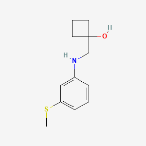 1-(((3-(Methylthio)phenyl)amino)methyl)cyclobutan-1-ol