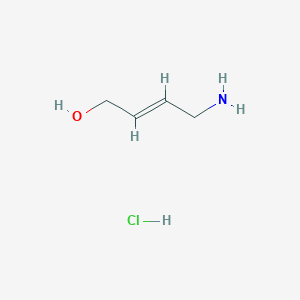 molecular formula C4H10ClNO B13339026 4-Aminobut-2-en-1-ol hydrochloride 