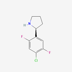 (S)-2-(4-Chloro-2,5-difluorophenyl)pyrrolidine