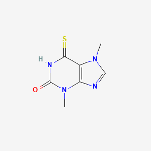 molecular formula C7H8N4OS B13339056 3,7-Dimethyl-6-thioxanthine 