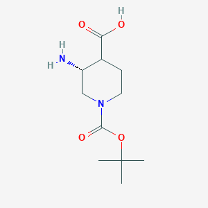 (3R)-3-Amino-1-(tert-butoxycarbonyl)piperidine-4-carboxylic acid