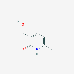 molecular formula C8H11NO2 B13339078 3-(Hydroxymethyl)-4,6-dimethylpyridin-2(1H)-one 