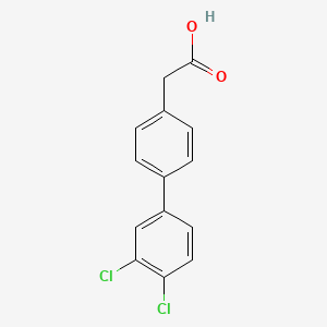 molecular formula C14H10Cl2O2 B1333908 2-[4-(3,4-dichlorophenyl)phenyl]acetic Acid CAS No. 887344-36-7