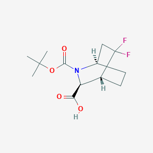 (1R,3S,4R)-2-(tert-Butoxycarbonyl)-5,5-difluoro-2-azabicyclo[2.2.2]octane-3-carboxylic acid