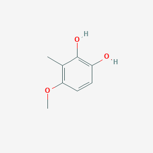 molecular formula C8H10O3 B13339105 4-Methoxy-3-methylbenzene-1,2-diol 