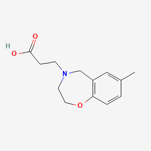 3-(7-methyl-2,3-dihydrobenzo[f][1,4]oxazepin-4(5H)-yl)propanoic acid