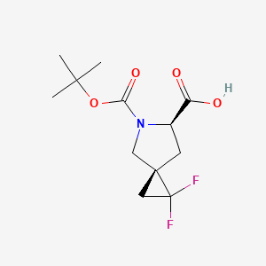 (3R,6R)-5-[(tert-Butoxy)carbonyl]-1,1-difluoro-5-aZaspiro[2.4]heptane-6-carboxylic acid