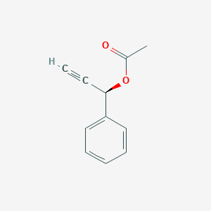 molecular formula C11H10O2 B13339160 (R)-1-Phenylprop-2-yn-1-yl acetate 