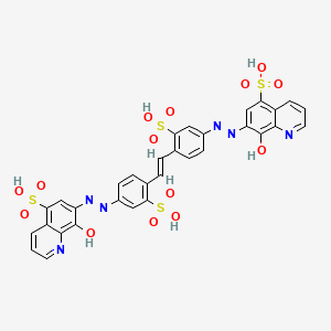 molecular formula C32H22N6O14S4 B13339170 Quinobene 