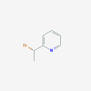 molecular formula C7H8BrN B13339174 2-[(1S)-1-Bromoethyl]pyridine 