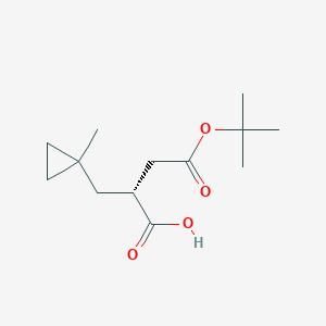 (R)-4-(tert-Butoxy)-2-((1-methylcyclopropyl)methyl)-4-oxobutanoic acid