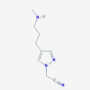 2-(4-(3-(Methylamino)propyl)-1H-pyrazol-1-yl)acetonitrile