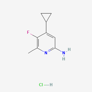 4-Cyclopropyl-5-fluoro-6-methylpyridin-2-amine hydrochloride