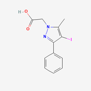 2-(4-iodo-5-methyl-3-phenyl-1H-pyrazol-1-yl)acetic acid