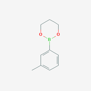 molecular formula C10H13BO2 B13339312 2-(m-Tolyl)-1,3,2-dioxaborinane 