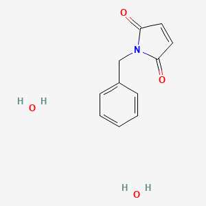 molecular formula C11H13NO4 B13339325 N-Benzylmaleimide dihydrate 