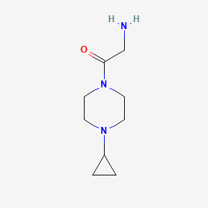 molecular formula C9H17N3O B13339330 2-Amino-1-(4-cyclopropylpiperazin-1-yl)ethan-1-one 