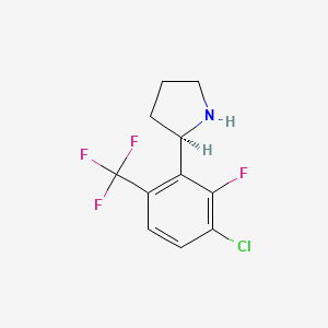 (R)-2-(3-Chloro-2-fluoro-6-(trifluoromethyl)phenyl)pyrrolidine