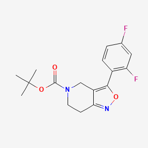 molecular formula C17H18F2N2O3 B13339367 tert-Butyl 3-(2,4-difluorophenyl)-6,7-dihydroisoxazolo[4,3-c]pyridine-5(4H)-carboxylate 