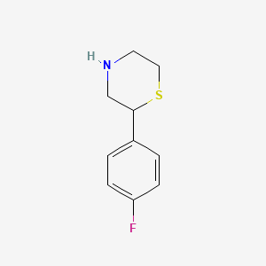 molecular formula C10H12FNS B1333938 2-(4-Fluorophenyl)thiomorpholine CAS No. 1001940-38-0