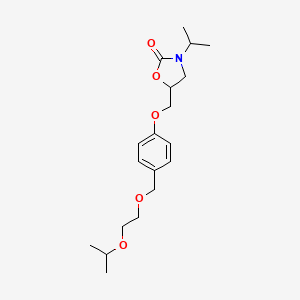 5-[[4-[[2-(1-Methylethoxy)ethoxy]methyl]phenoxy]methyl]-3-(1-methylethyl)-2-oxazolidinone