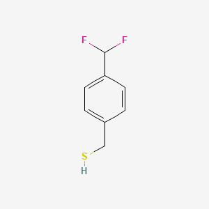 molecular formula C8H8F2S B13339408 [4-(Difluoromethyl)phenyl]methanethiol CAS No. 1546906-37-9