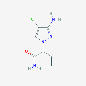 2-(3-Amino-4-chloro-1H-pyrazol-1-YL)butanamide