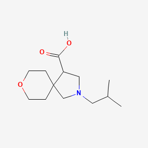 2-Isobutyl-8-oxa-2-azaspiro[4.5]decane-4-carboxylic acid