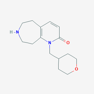 molecular formula C15H22N2O2 B13339472 1-((Tetrahydro-2H-pyran-4-yl)methyl)-6,7,8,9-tetrahydro-1H-pyrido[2,3-d]azepin-2(5H)-one 