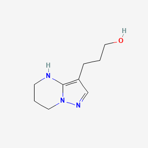 3-{4H,5H,6H,7H-pyrazolo[1,5-a]pyrimidin-3-yl}propan-1-ol