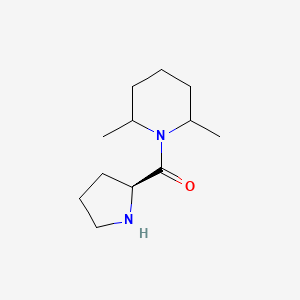 molecular formula C12H22N2O B13339506 1-(L-Prolyl)-2,6-dimethylpiperidine 