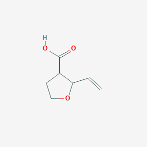 molecular formula C7H10O3 B13339544 2-Vinyltetrahydrofuran-3-carboxylic acid 