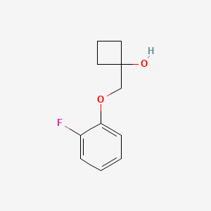 1-((2-Fluorophenoxy)methyl)cyclobutan-1-ol