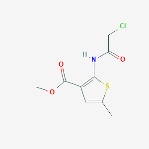 molecular formula C9H10ClNO3S B1333957 Methyl 2-[(chloroacetyl)amino]-5-methylthiophene-3-carboxylate CAS No. 515832-45-8
